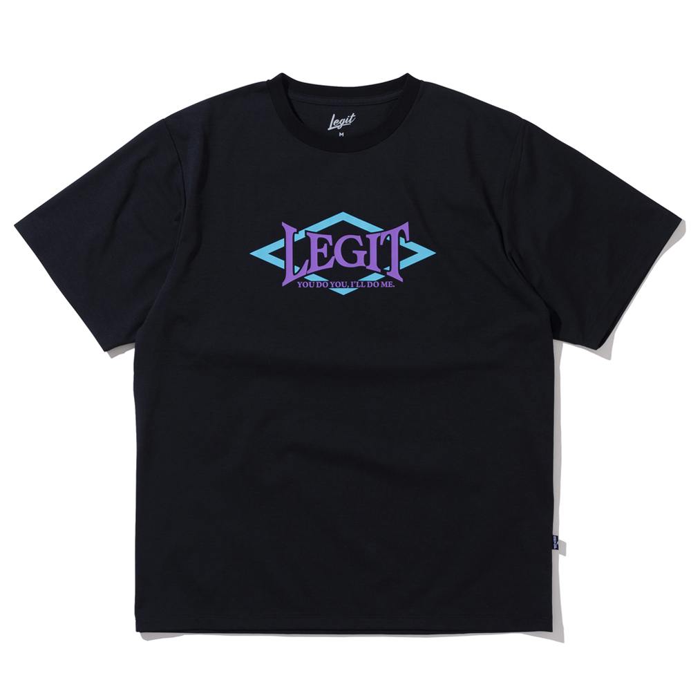 LEGIT Tシャツ【JIMMY】ブラック 2401-1003│バスケ用品専門店 BB KONG 