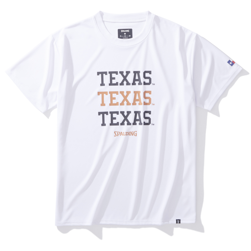 スポルディング バスケTシャツ テキサス ワードマークス【SMT24131TX】ホワイト