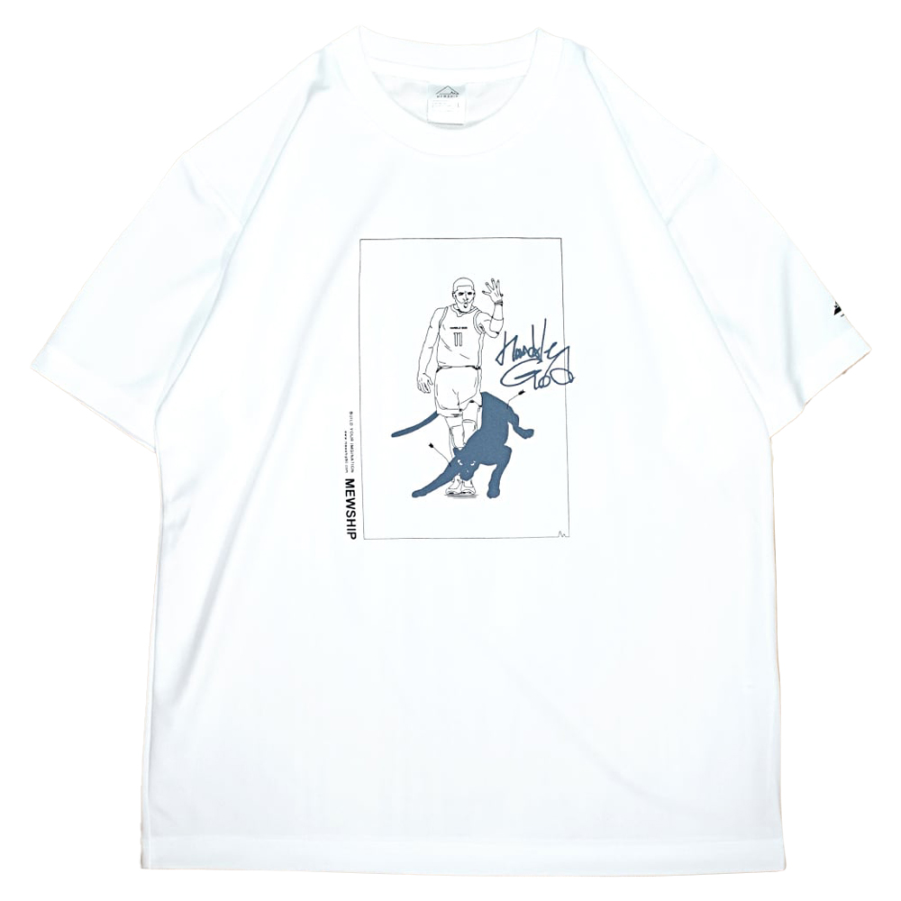 Mewship Tシャツ【PANTHER KAI】White×Black×Blue