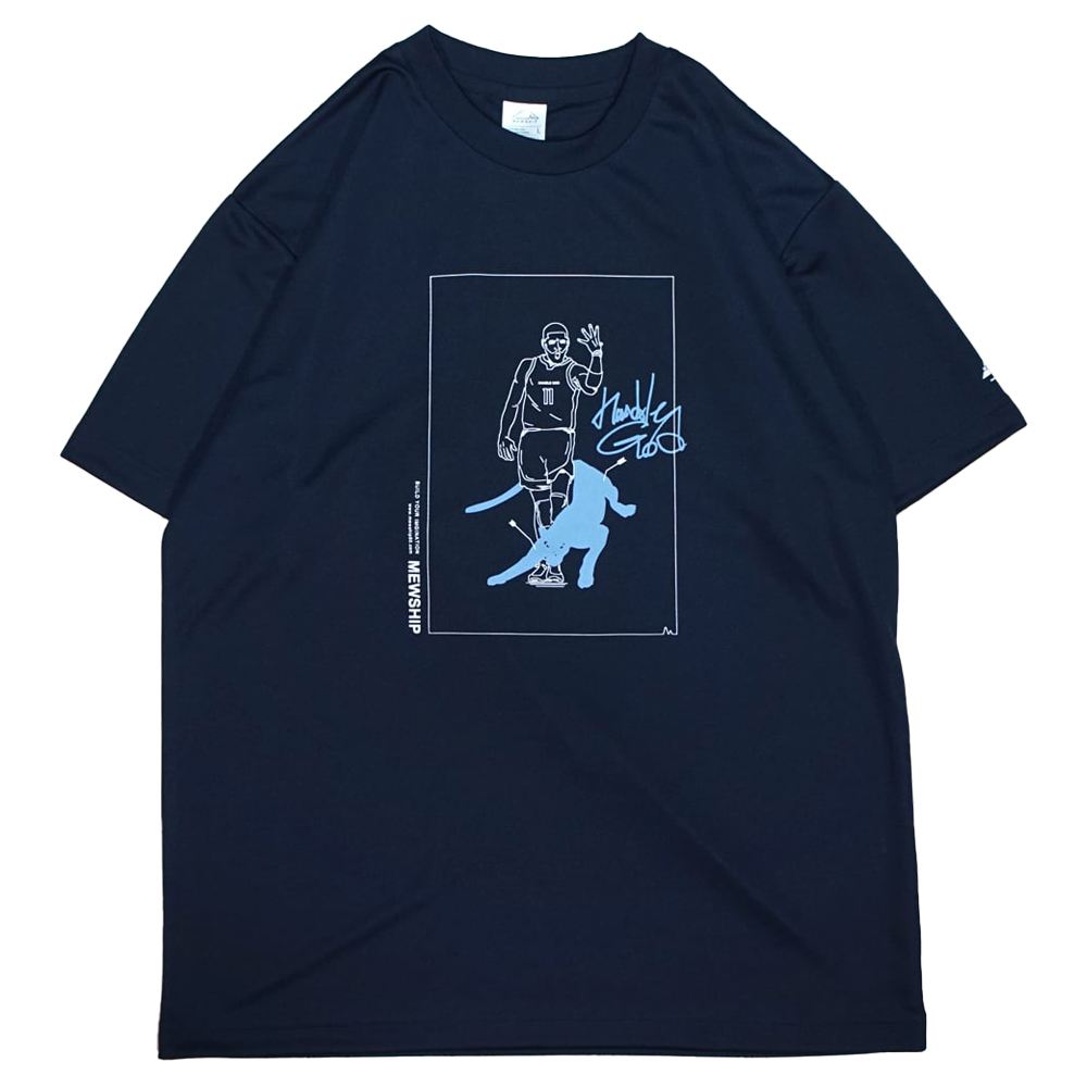 Mewship Tシャツ【PANTHER KAI】Navy×White×Blue