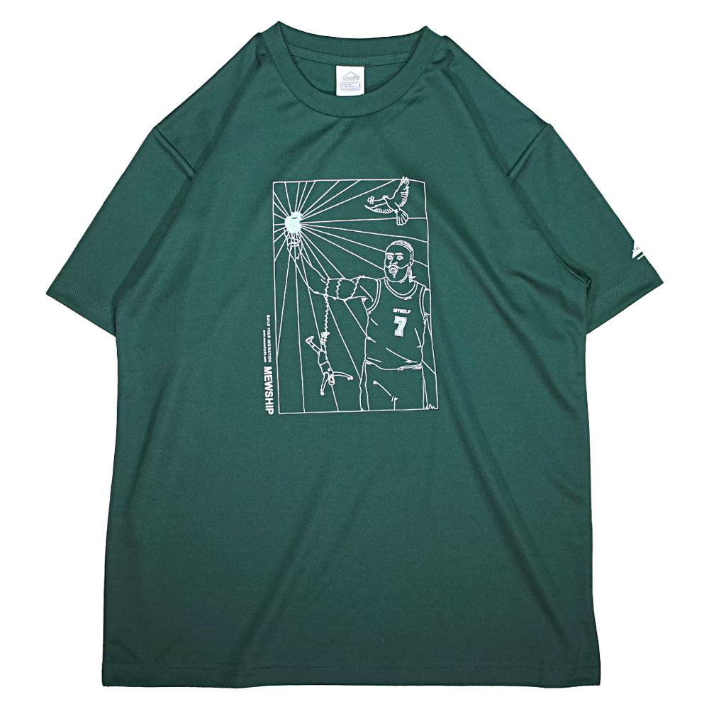 Mewship Tシャツ【JB APPLE】Green×White×Green