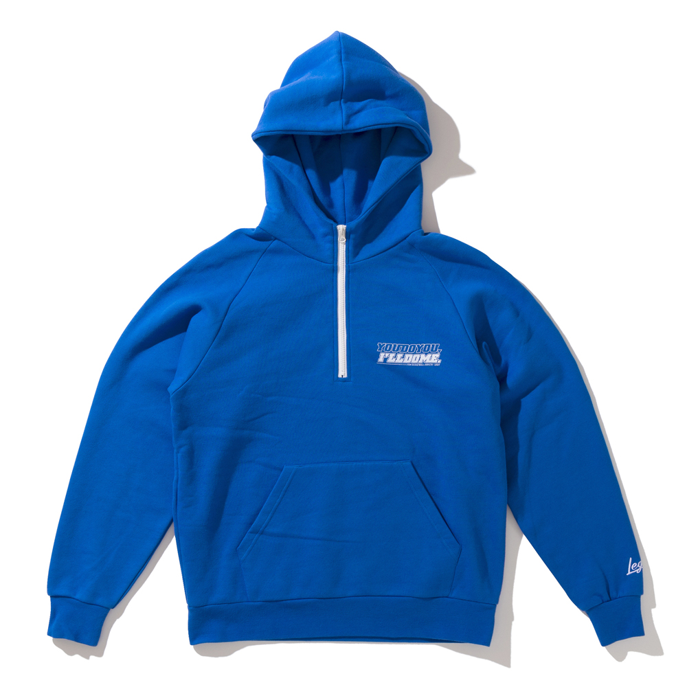 LEGIT XEFbg n[tWbvp[J[yMECHANICAL 1/2 ZIP HOODIEzBLUE@2402-1007