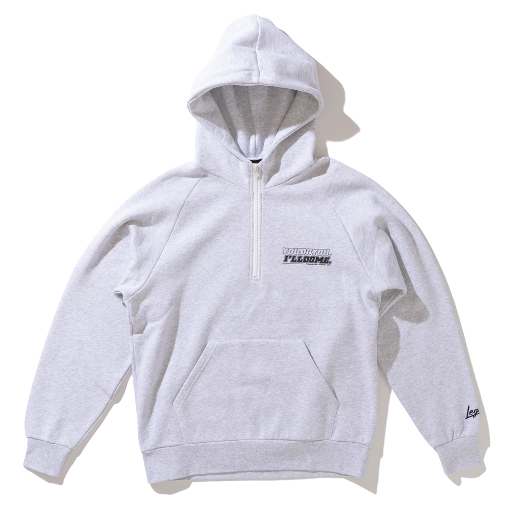 LEGIT XEFbg n[tWbvp[J[yMECHANICAL 1/2 ZIP HOODIEzGRAY@2402-1007